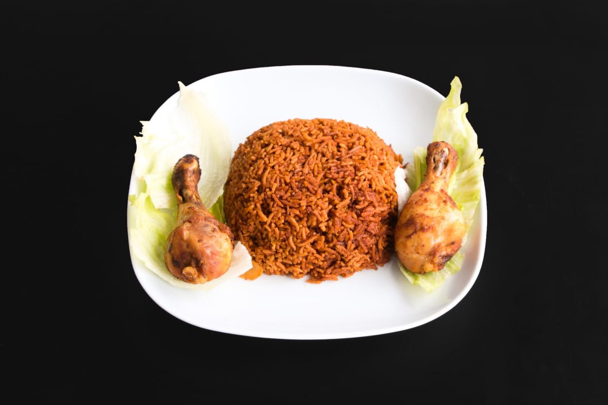 Jollof rice with chicken